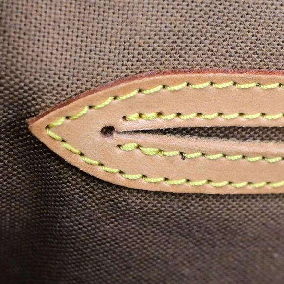 LOUIS VUITTON LV Logo Alma Hand Bag Monogram Leather Brown France M51130 35HB980 - Picture 4 of 16